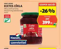 ALDI King's Crown Ecetes Cékla ajánlat