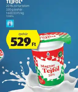 ALDI Magyar Tejföl ajánlat