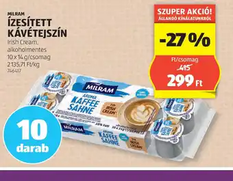 ALDI Milram Ízesített Kávétejszín ajánlat