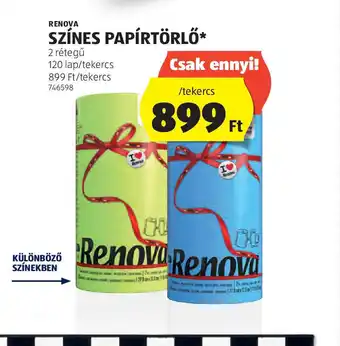 ALDI Renova Színes Papírtörlő ajánlat