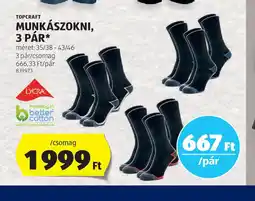 ALDI Topcraft Munkaszokni ajánlat