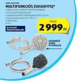 ALDI Home Creation Multifunkcis Zuhanyfej ajánlat