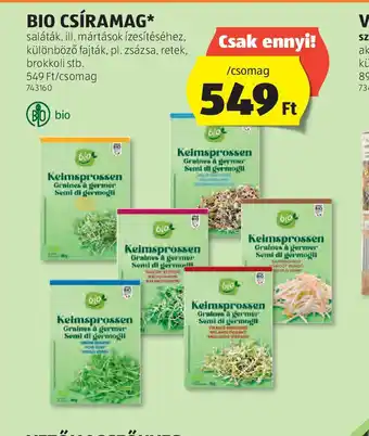 ALDI Bio Csíramag ajánlat