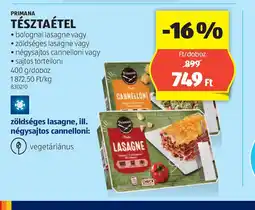 ALDI Prima Tésztaétel ajánlat