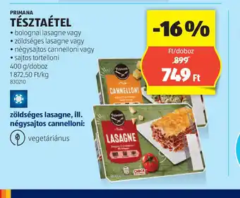 ALDI Prima Tésztaétel ajánlat