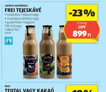 ALDI Frei Tejeskávé ajánlat