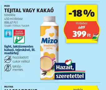 ALDI Mizo Tejital vagy Kaka ajánlat