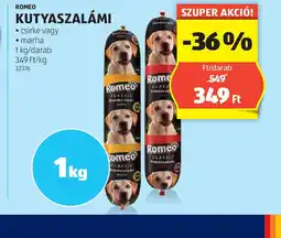 ALDI Romeo Kutyaszalámi ajánlat