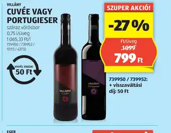 ALDI Cuvée vagy Portugieser ajánlat