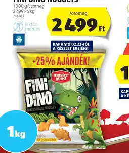 ALDI Master Good Fini Dino Nuggets ajánlat