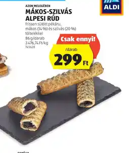 ALDI Mákos-szilvás alpsi rúd ajánlat