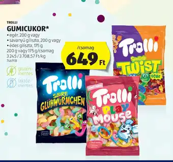 ALDI Trolli Gumicukork ajánlat