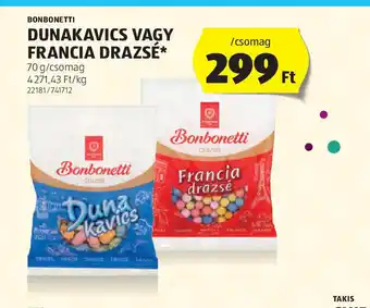 ALDI Bonbonetti Dunakavics vagy Francia Drazsé ajánlat