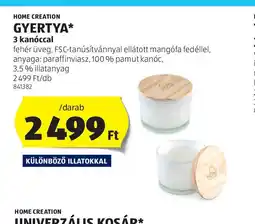 ALDI Home Creation gyertya ajánlat