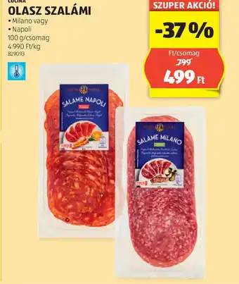 ALDI Olasz Szalámi ajánlat