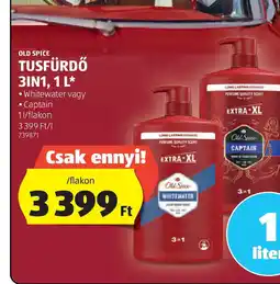 ALDI Old Spice Tusfürdő 3 in 1 ajánlat