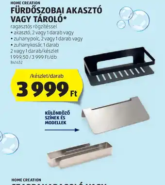 ALDI Home Creation Fürdőszobai akasztó vagy tároló ajánlat