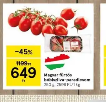 Tesco Magyar fürtös babszilva-paradicsom ajánlat