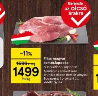 Tesco Friss magyar sertéslapocka ajánlat