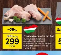 Tesco Friss magyar csirke far-hát ajánlat