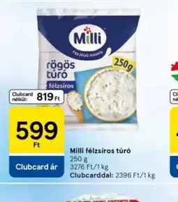 Tesco Milli félzsíros túr ajánlat