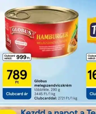 Tesco Globus Hamburger Melegszendvicskrém ajánlat