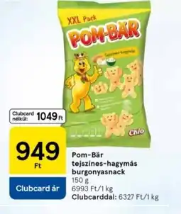 Tesco Pom-Bär tejfölös-hagymás burgonyastack ajánlat