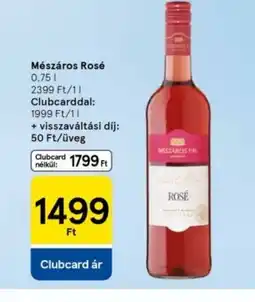 Tesco Mészáros Rosé ajánlat