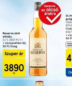 Tesco Special Reserve Skt Whisky ajánlat