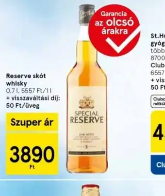 Tesco Special Reserve Skt Whisky ajánlat