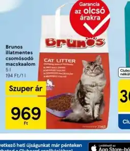 Tesco Brunos illatmentes csomsod macskaalom ajánlat