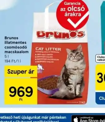 Tesco Brunos illatmentes csomsod macskaalom ajánlat