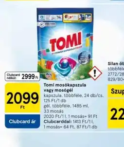 Tesco Tomi moskapszula ajánlat