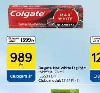 Tesco Colgate Max White fogkrém ajánlat