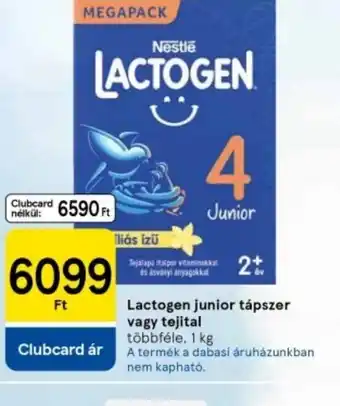 Tesco Nestlé Lactogen Junior 4 ajánlat