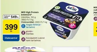 Tesco Milli High Protein krémtúr ajánlat