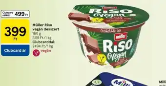 Tesco Müller Riso vegan desszert ajánlat