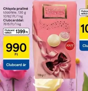 Tesco Chigola praliné ajánlat