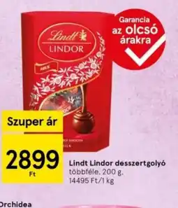 Tesco Lindt Lindor desszertgoly ajánlat