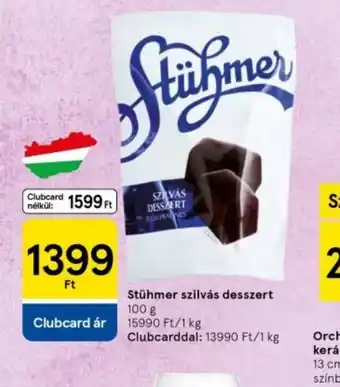 Tesco Stühmer szilvás desszert ajánlat