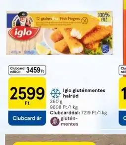 Tesco Iglo gluténmentes halrud ajánlat