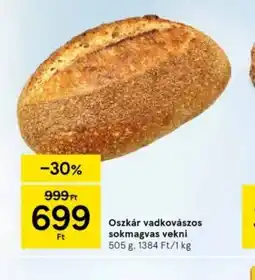 Tesco Oscár vadkovászos sokmagvas vekni ajánlat