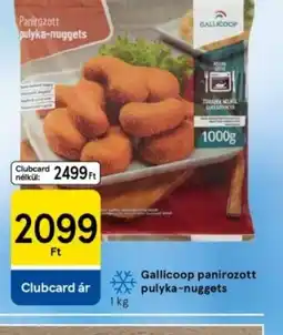 Tesco Gallicoop panírozott pulyka-nuggets ajánlat