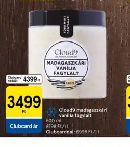 Tesco Cloud9 Madagaszkári Vanília Fagylalt ajánlat