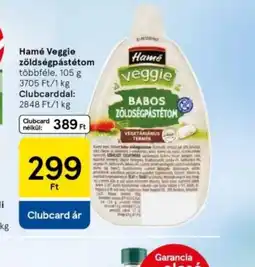 Tesco Hamé Veggie zöldségpástétom ajánlat