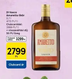 Tesco Di Vasco Amaretto Likőr ajánlat