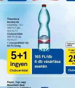 Tesco Theodora ásványv 409 Ft/1 db.z ajánlat