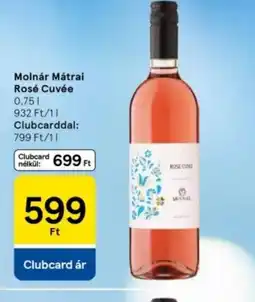 Tesco Molnár Mátrai Rosé Cuvée ajánlat