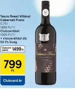 Tesco Tesco Finest Villányi Cabernet Franc ajánlat