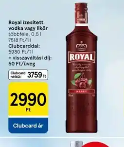 Tesco Royal ízesített vodka vagy likőr ajánlat